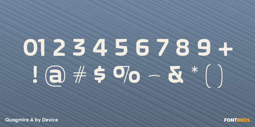 Quagmire A Font Poster #4