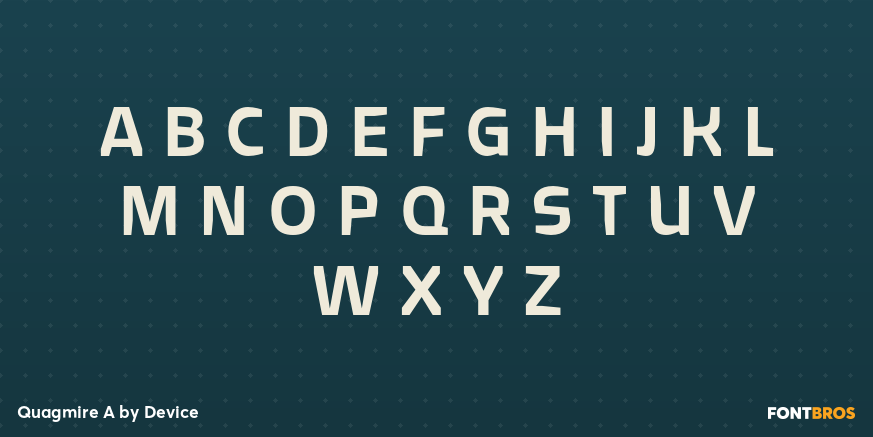 Quagmire A Font Poster #2