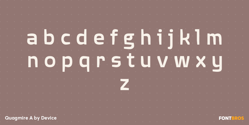Quagmire A Font Poster #3