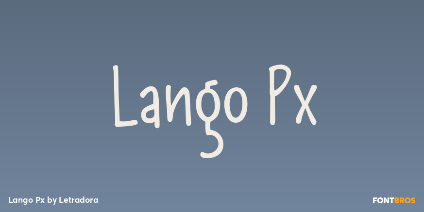 Lango Px Font Poster #1