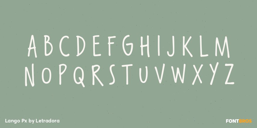 Lango Px Font Poster #2
