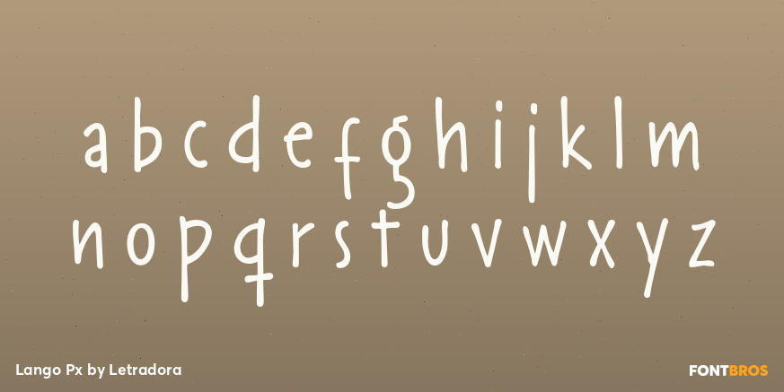 Lango Px Font Poster #3