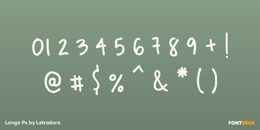Lango Px Font Poster #4
