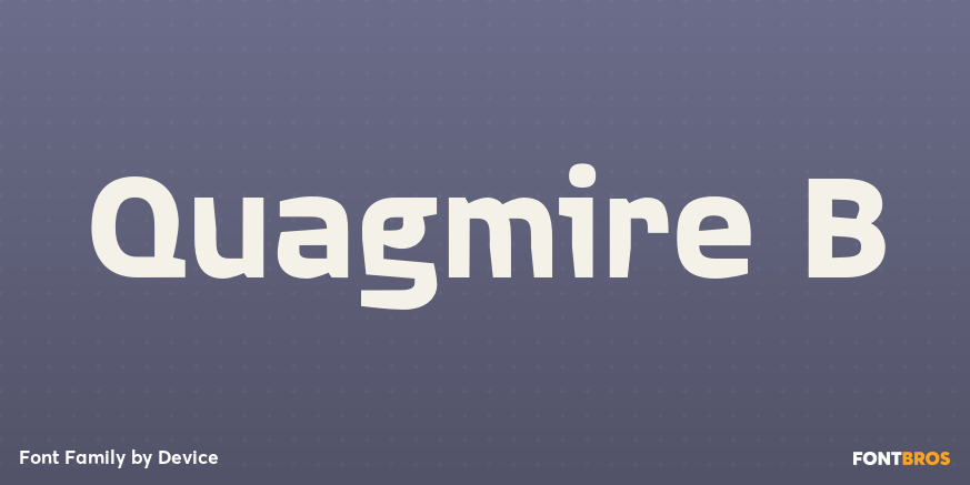 Quagmire B Font Poster #1