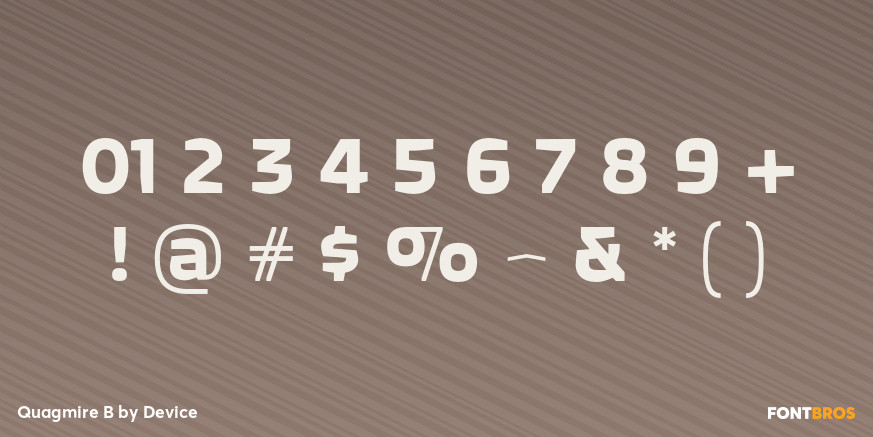 Quagmire B Font Poster #1