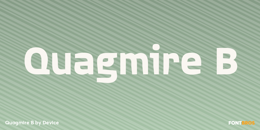Quagmire B Font Poster #1