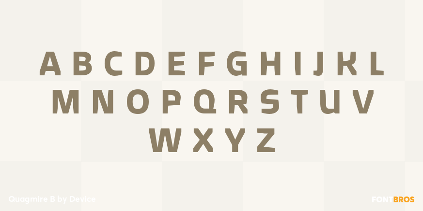 Quagmire B Font Poster #2