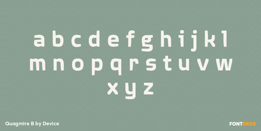 Quagmire B Font Poster #3