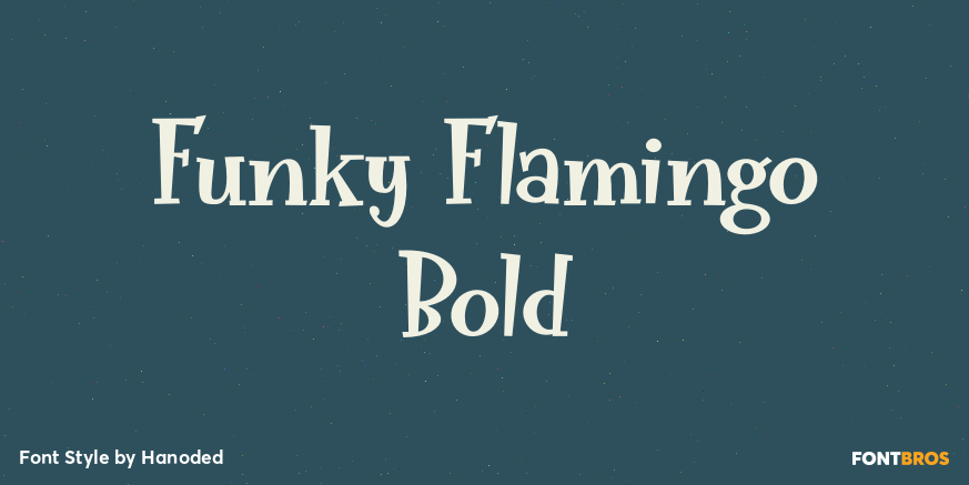Funky Flamingo Bold Font Poster #1