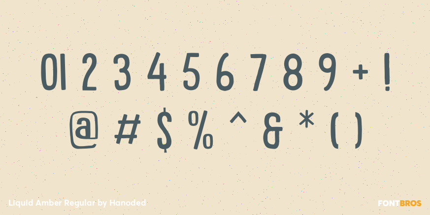 Liquid Amber Regular Font Poster #1