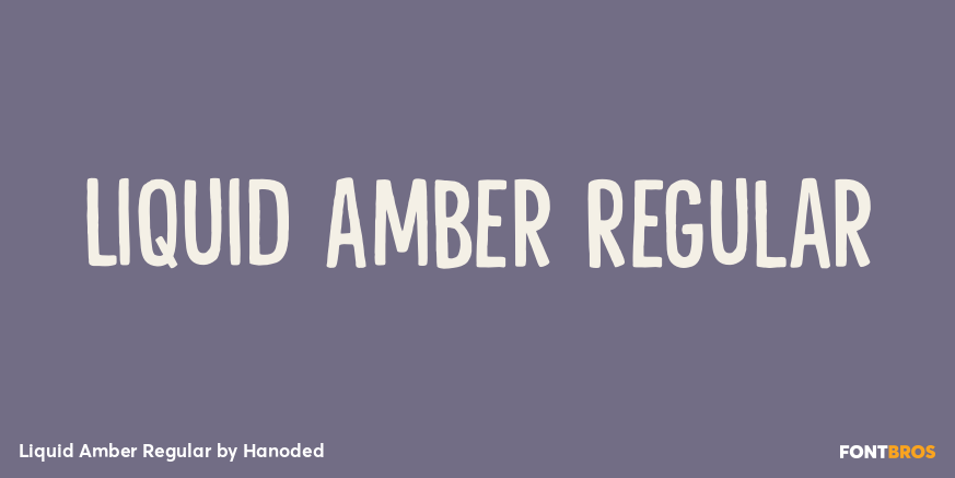 Liquid Amber Regular Poster