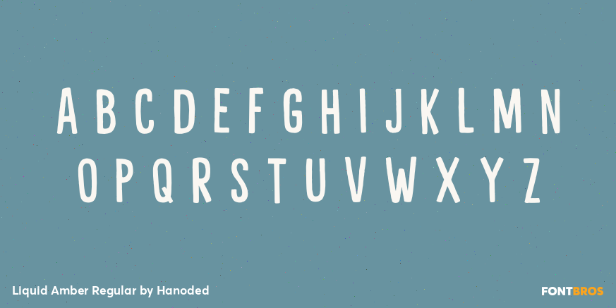 Liquid Amber Regular Font Poster #2