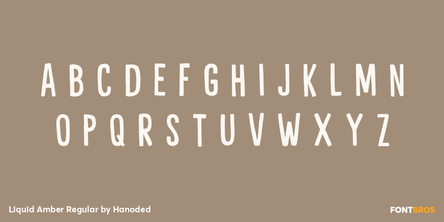 Liquid Amber Regular Font Poster #1