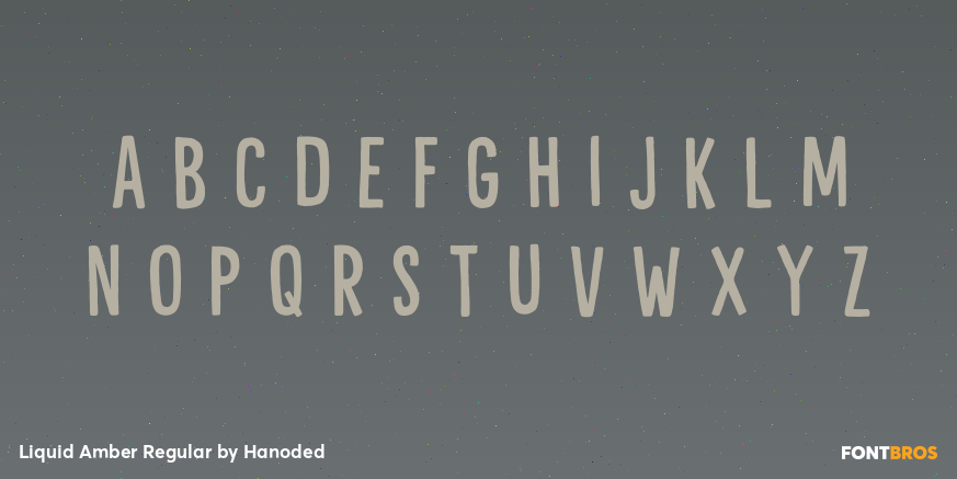 Liquid Amber Regular Font Poster #1
