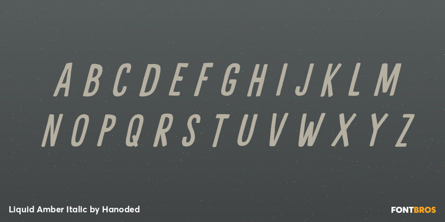 Liquid Amber Italic Font Poster #2