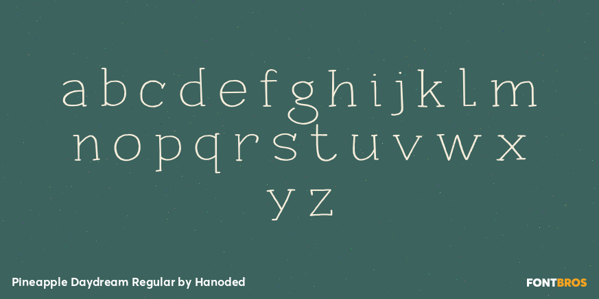 Pineapple Daydream Regular Font Poster #1