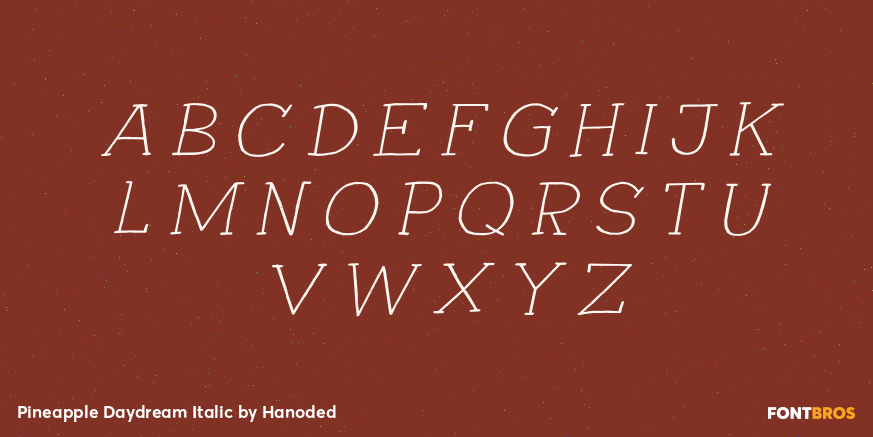 Pineapple Daydream Italic Font Poster #2