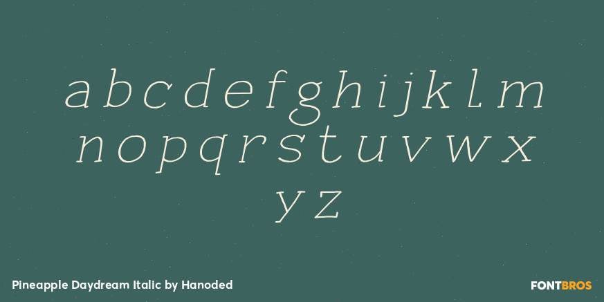 Pineapple Daydream Italic Font Poster #3