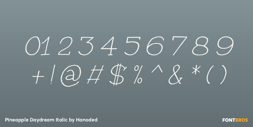 Pineapple Daydream Italic Font Poster #4