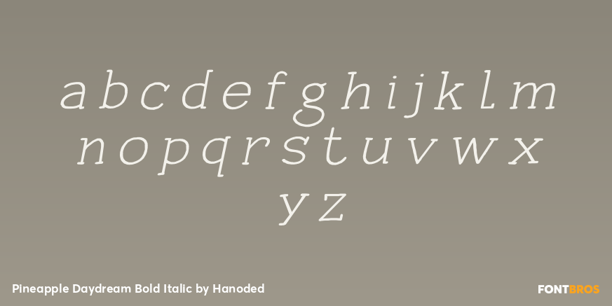 Pineapple Daydream Bold Italic Font Poster #3