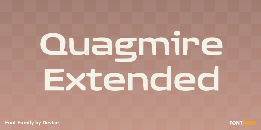 Quagmire Extended Font Poster #1