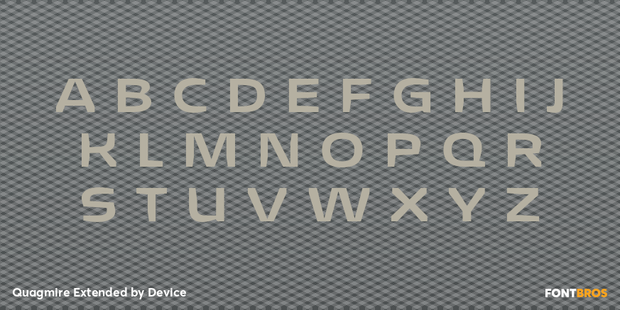 Quagmire Extended Font Poster #2