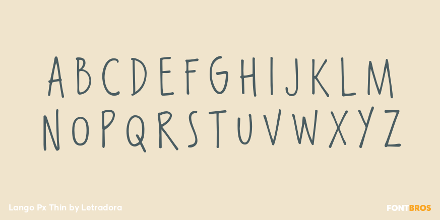 Lango Px Thin Font Poster #2