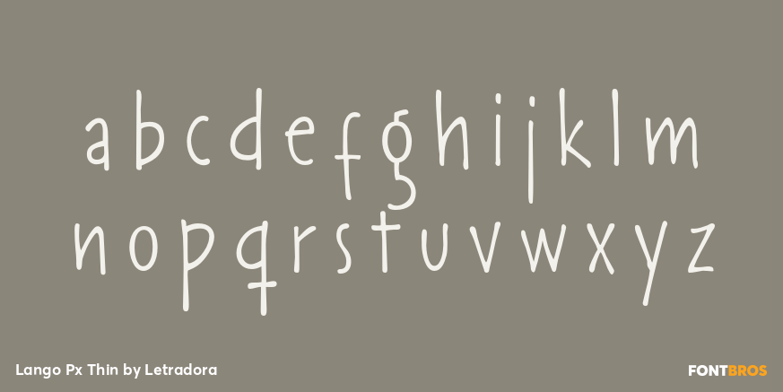 Lango Px Thin Font Poster #3