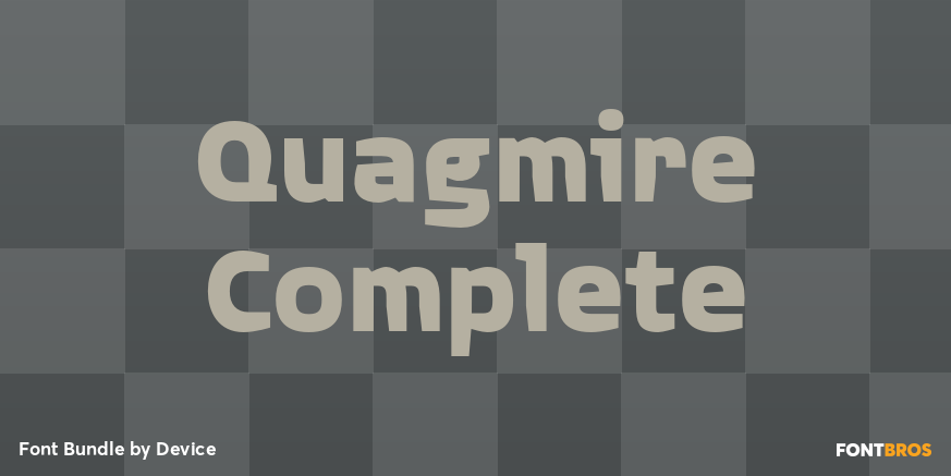 Quagmire Complete Font Poster #1