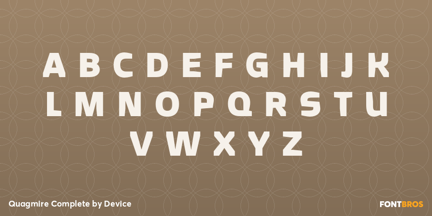 Quagmire Complete Font Poster #2