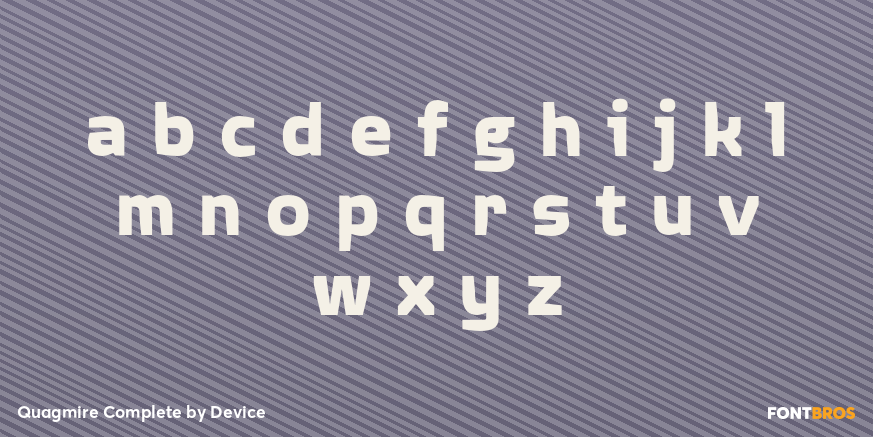 Quagmire Complete Font Poster #1