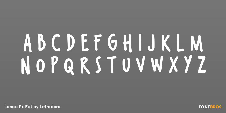 Lango Px Fat Font Poster #2