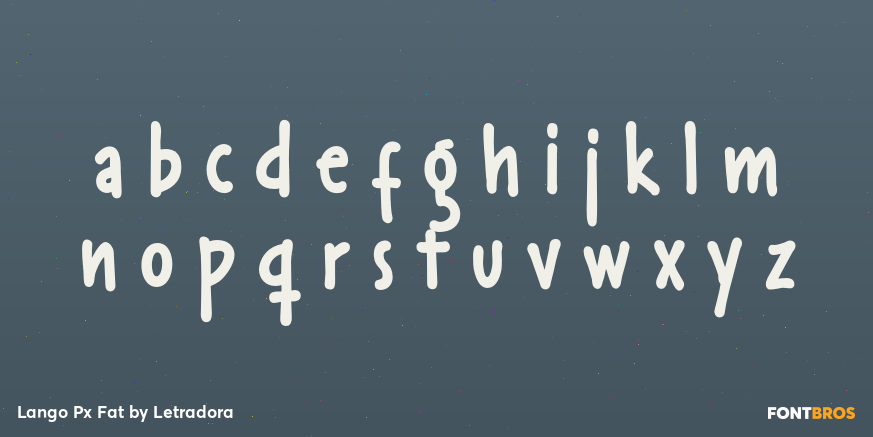 Lango Px Fat Font Poster #3