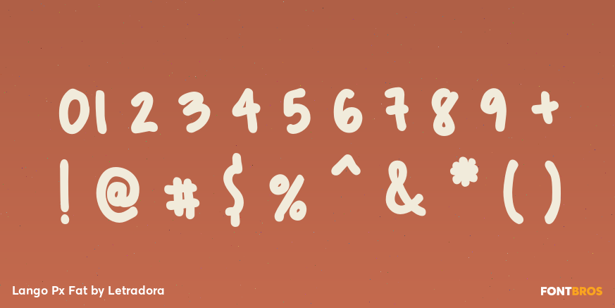Lango Px Fat Font Poster #4