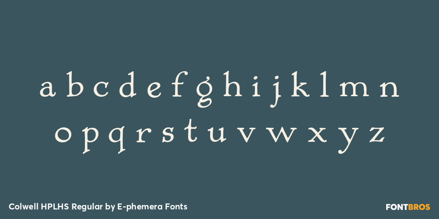 Colwell HPLHS Regular Font Poster #3