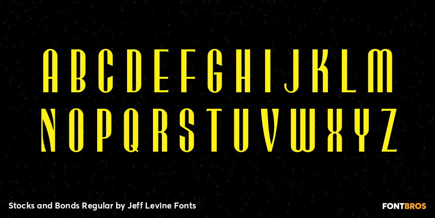 Stocks and Bonds Regular Font Poster #2