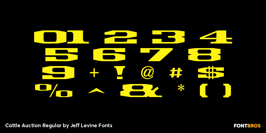 Cattle Auction Regular Font Poster #1