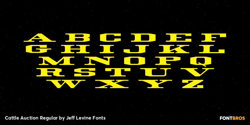 Cattle Auction Regular Font Poster #1