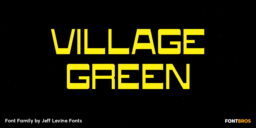 Village Green Font Poster