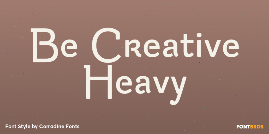 Be Creative Heavy Font Poster #1
