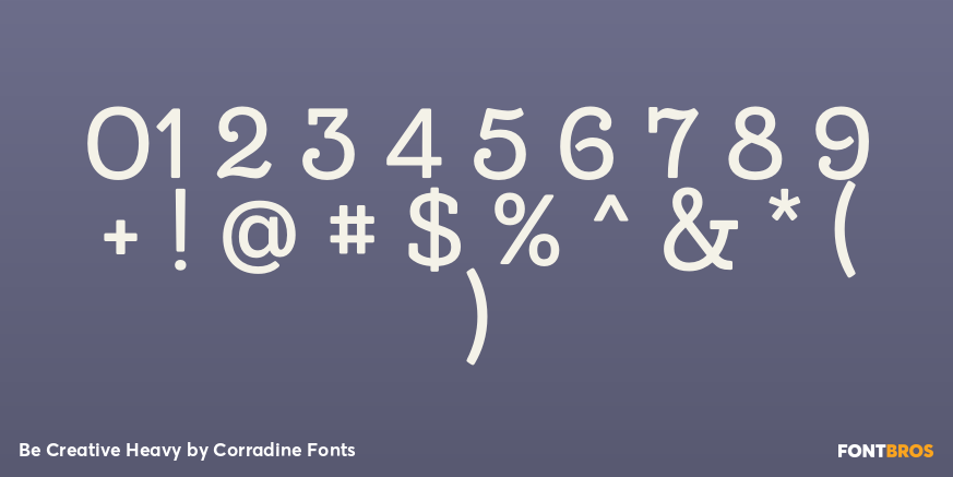 Be Creative Heavy Font Poster #4