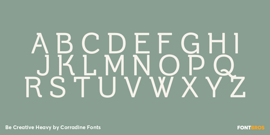 Be Creative Heavy Font Poster #2