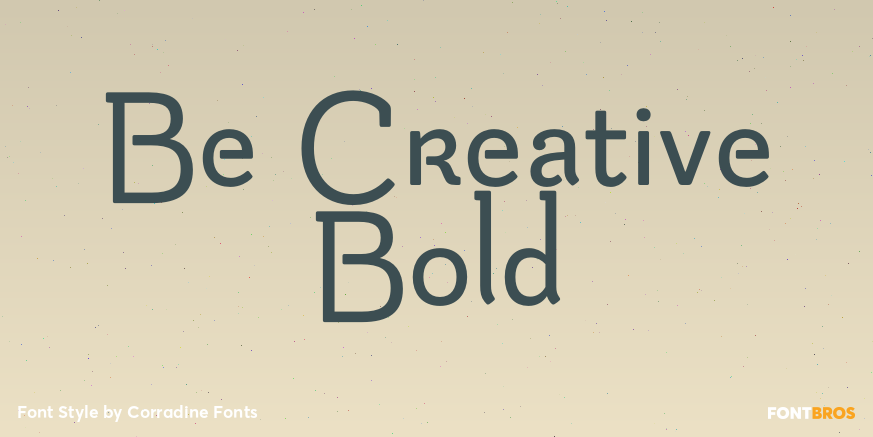 Be Creative Bold Font Poster #1