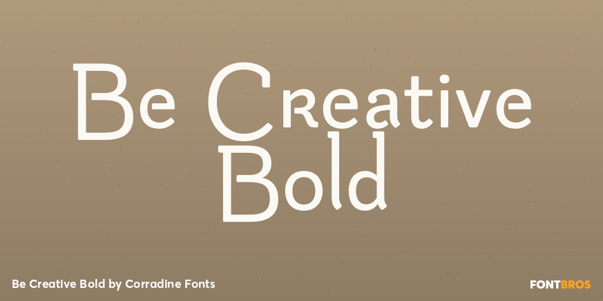 Be Creative Bold Font Poster #1