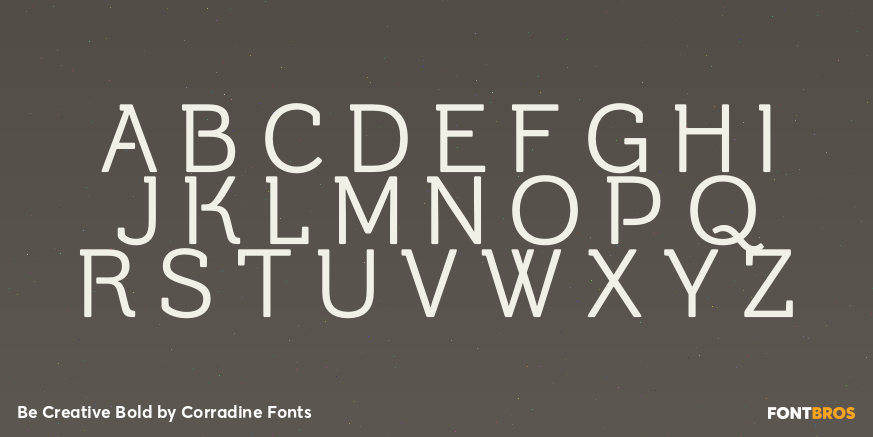 Be Creative Bold Font Poster #2