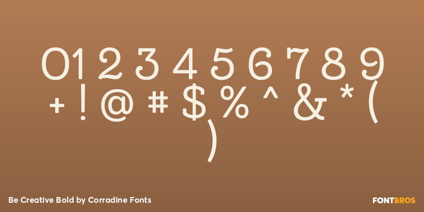 Be Creative Bold Font Poster #4