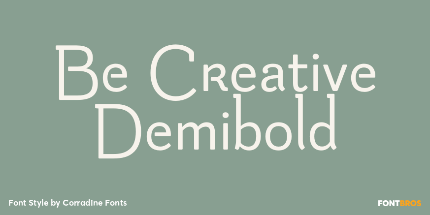 Be Creative Demibold Font Poster #1