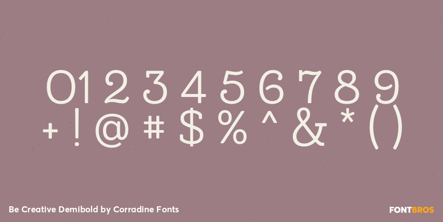 Be Creative Demibold Font Poster #4