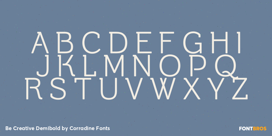 Be Creative Demibold Font Poster #2