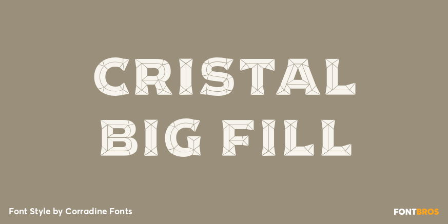Cristal Big Fill Font Poster #1